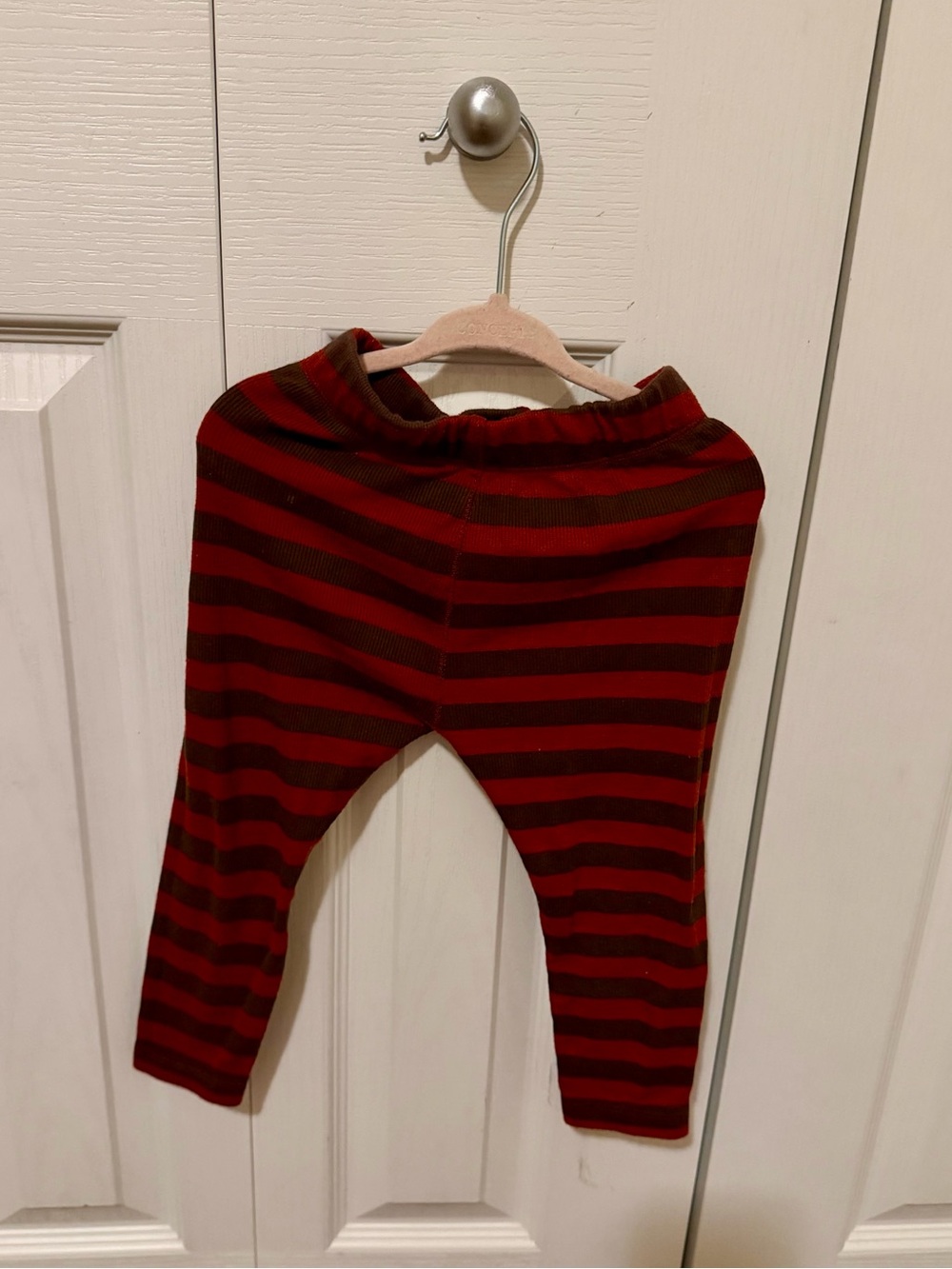 Zara Red and Black Striped Kids' Leggings